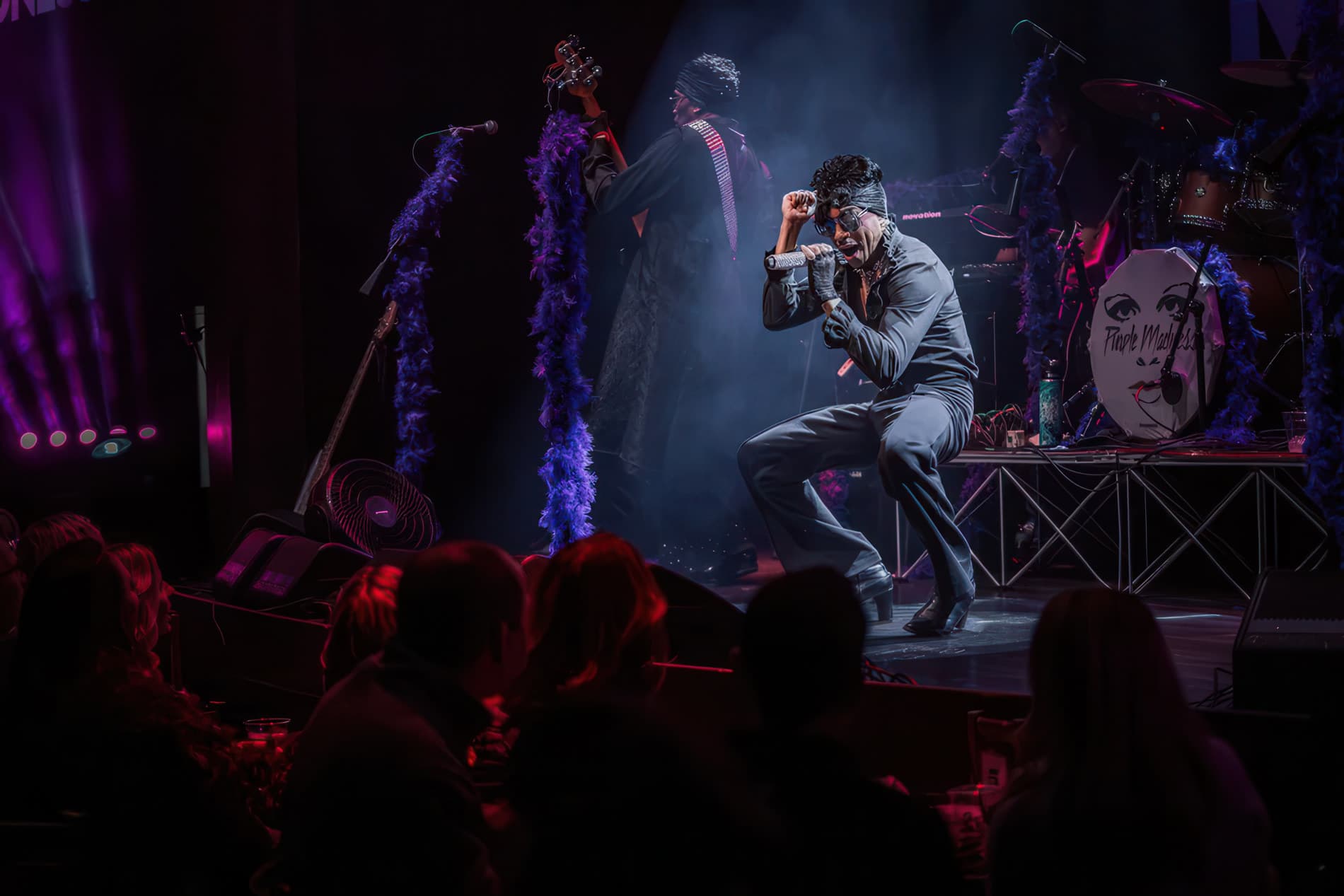 Live performance on the MadLife main stage for a private event vibe