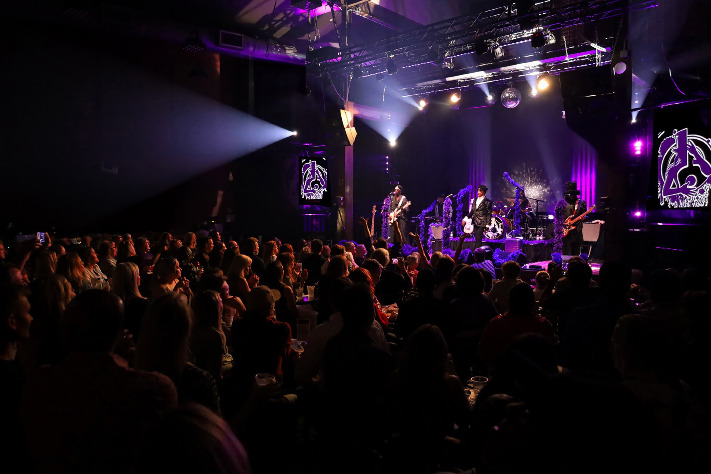 Live band and crowd at MadLife Stage & Studios